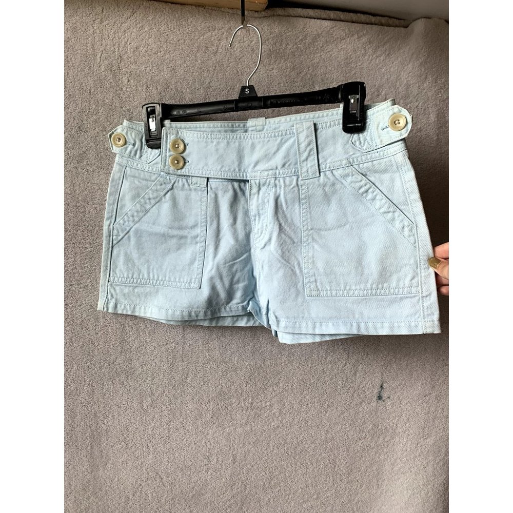 Banana Republic Light Blue Cotton Shorts Size 4 Like New